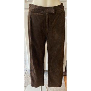 Chadwicks Women's 6L Brown Leather Pants  Lined Biker Gal Costume Cosplay